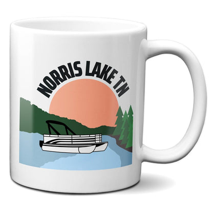 Norris Lake Pontoon Boat - Coffee Mug