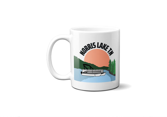 Norris Lake Pontoon Boat - Coffee Mug