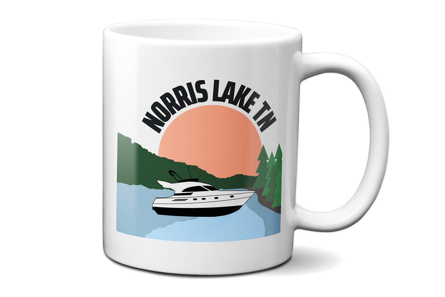 Norris Lake Speed Boat - Coffee Mug