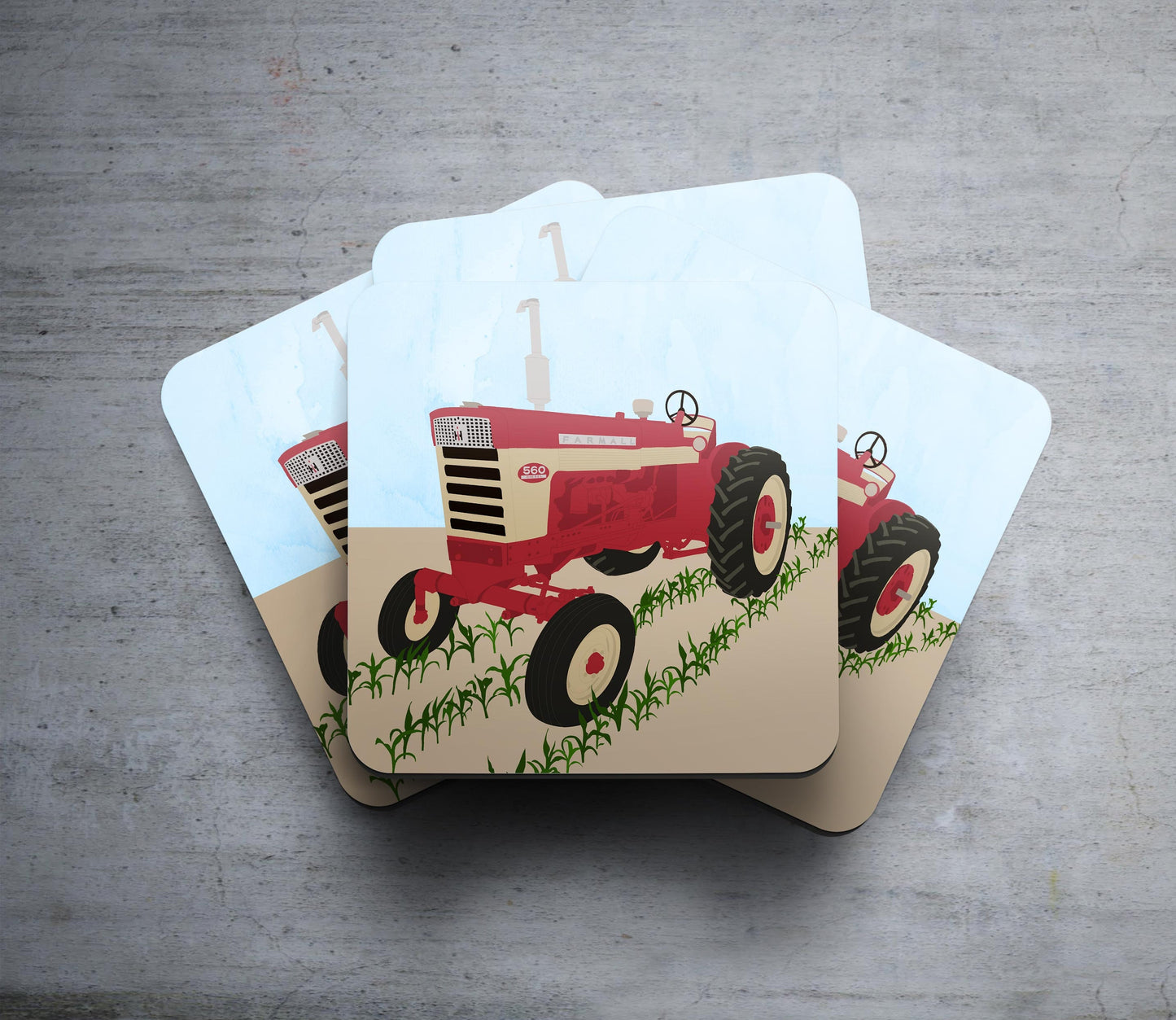 International Harvester - Set of 4 Coasters