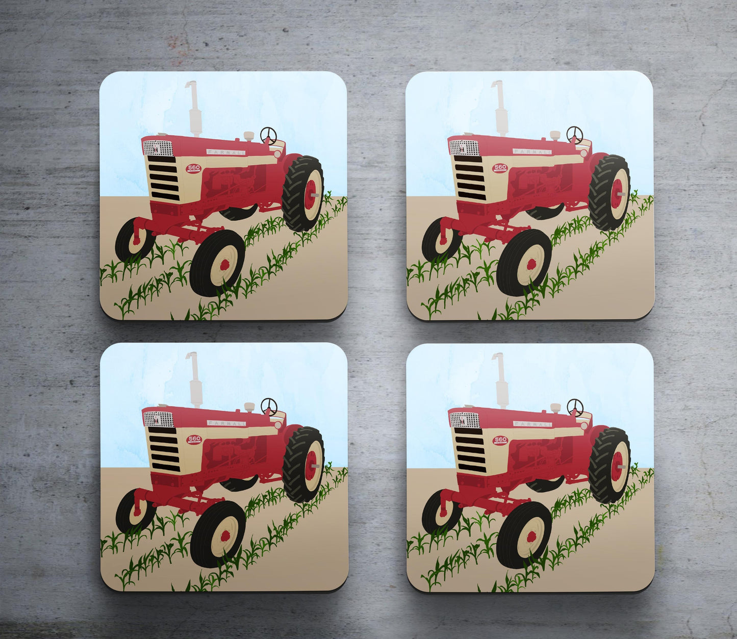 International Harvester - Set of 4 Coasters