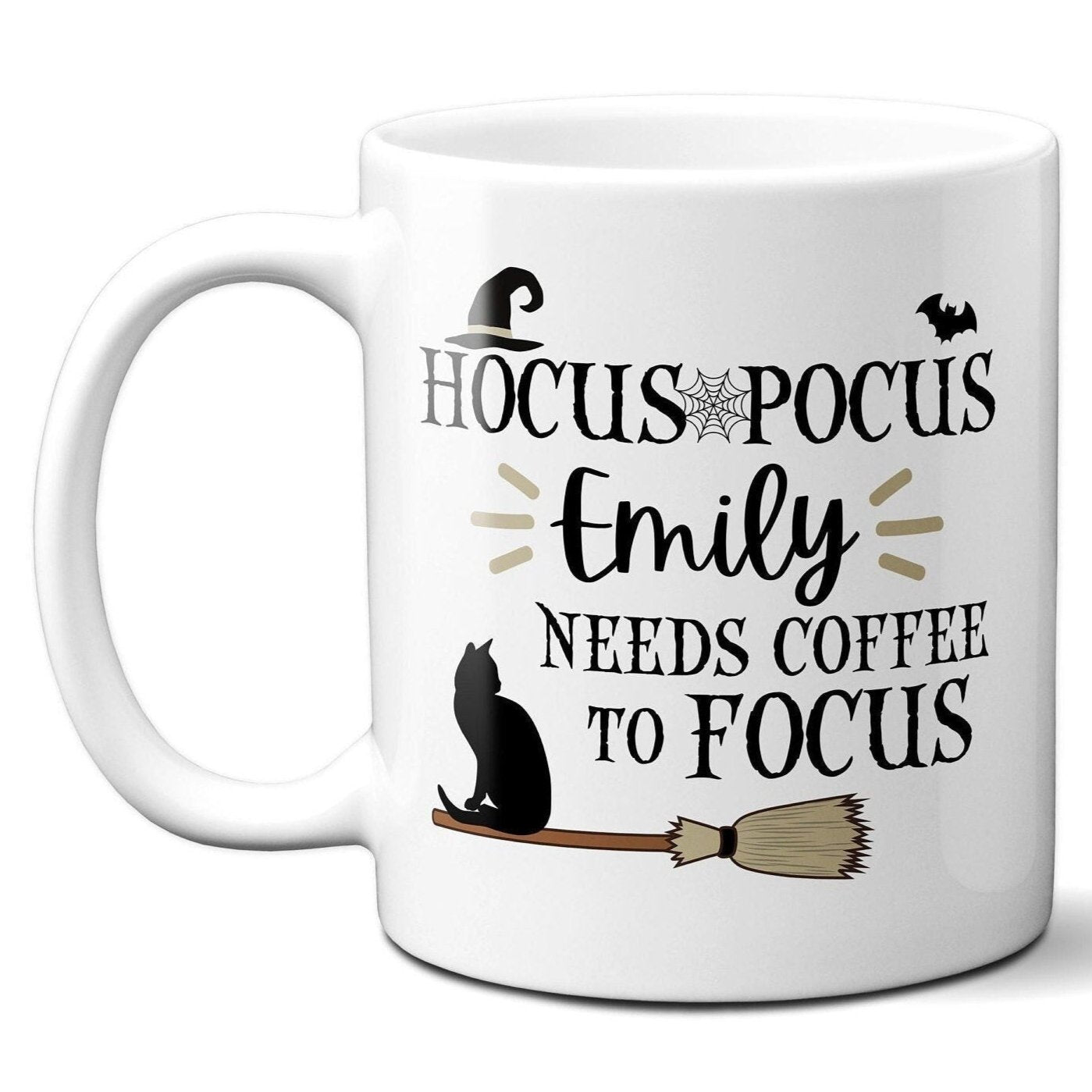 Personalized Hocus Pocus Need Coffee to Focus - Coffee Mug