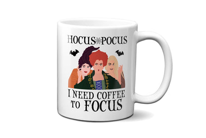 Hocus Pocus I Need Coffee To Focus - Coffee Mug