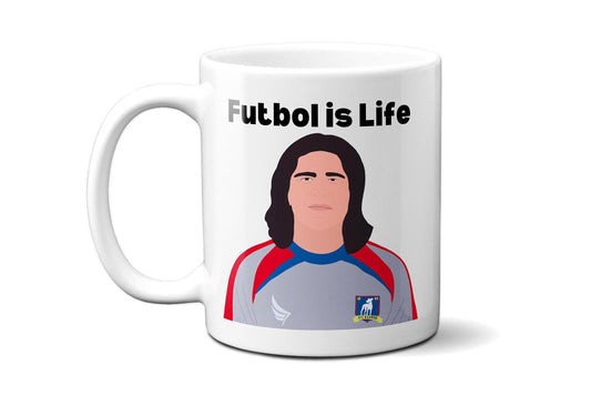 Futbol is Life - Dani Rojas (text above) - Coffee Mug