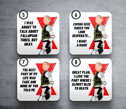 Marvel Black Widow - Set of Coasters