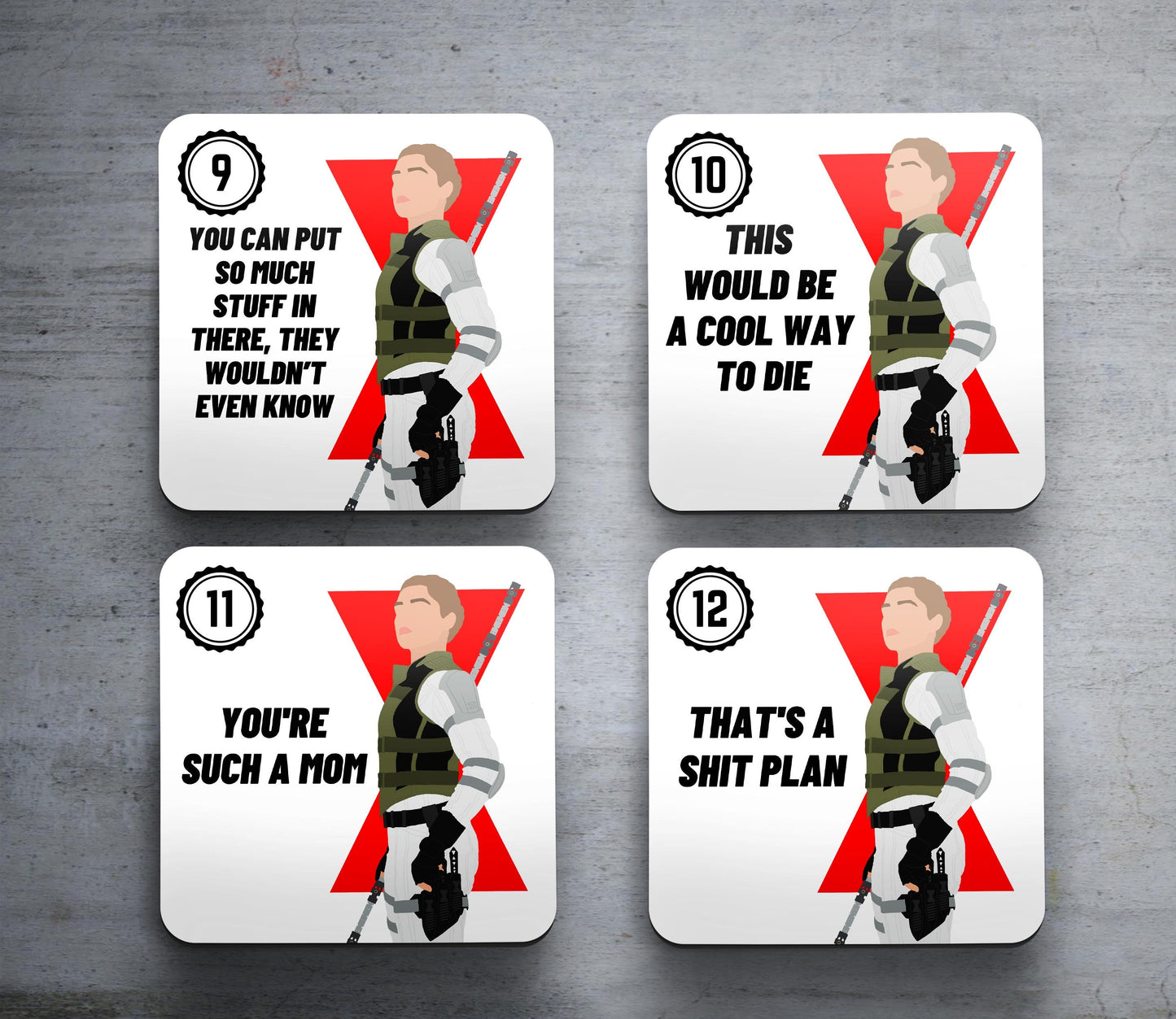 Marvel Black Widow - Set of Coasters