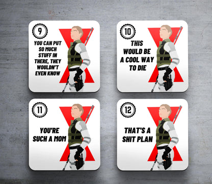 Marvel Black Widow - Set of Coasters