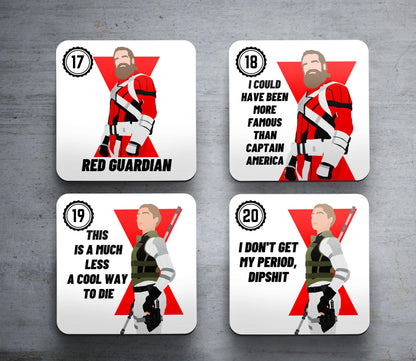 Marvel Black Widow - Set of Coasters