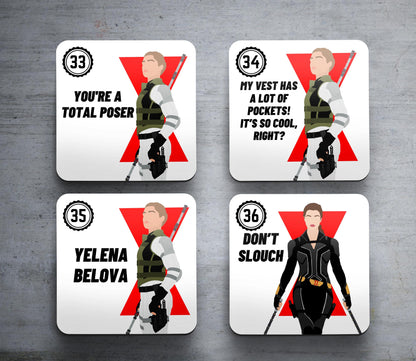 Marvel Black Widow - Set of Coasters