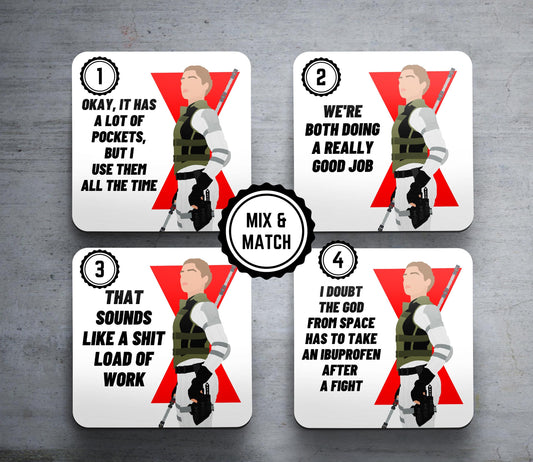 Marvel Black Widow - Set of Coasters