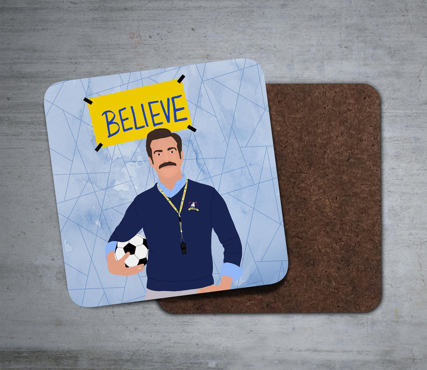 Ted Lasso Believe Coasters | Set of 4 Coasters