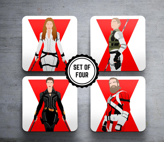 Marvel Black Widow - Set of 4 Coasters