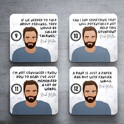 New Girl - Nick Miller - Set of Coasters