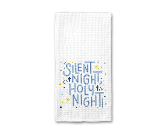 Silent Night Holy Night Christmas - Kitchen Towel